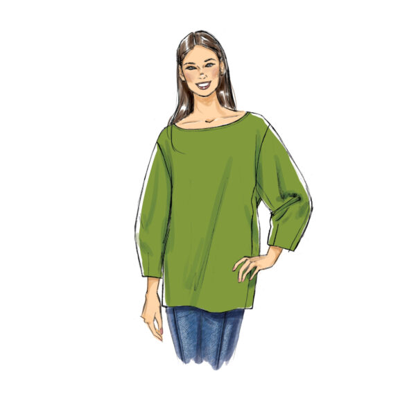 Vogue Schnittmuster V9330 - Shirt - Pullover - Rollkragen – Bild 5