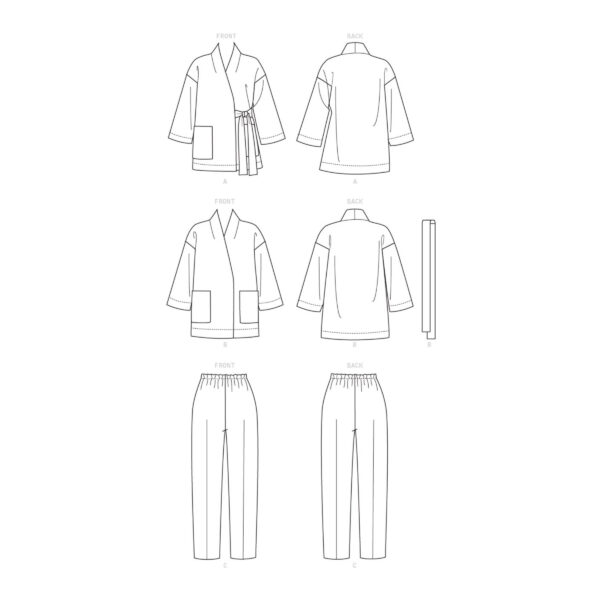 Vogue Schnittmuster V9334 - Jacke - Hose - legere und lässig – Bild 7