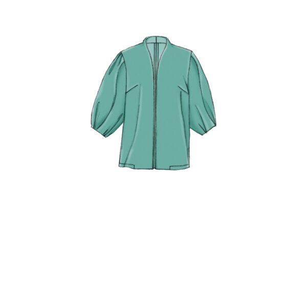 Vogue Schnittmuster V9338 - Jacke - verschlusslos - verschiedenen Armvarianten – Bild 2