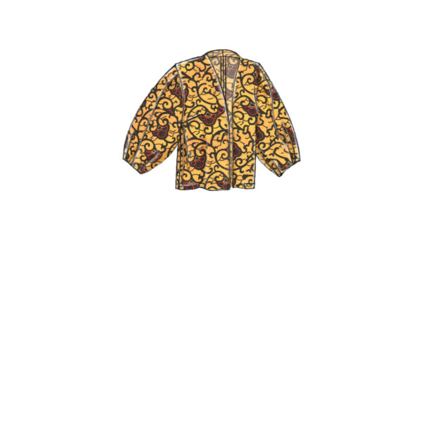 Vogue Schnittmuster V9338 - Jacke - verschlusslos - verschiedenen Armvarianten – Bild 4