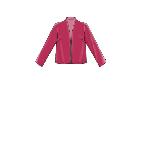 Vogue Schnittmuster V9338 - Jacke - verschlusslos - verschiedenen Armvarianten – Bild 6