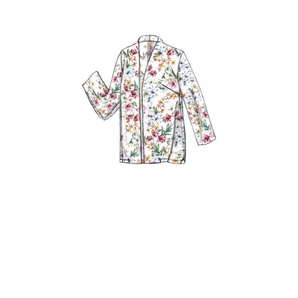 Vogue Schnittmuster V9338 - Jacke - verschlusslos - verschiedenen Armvarianten – Bild 7