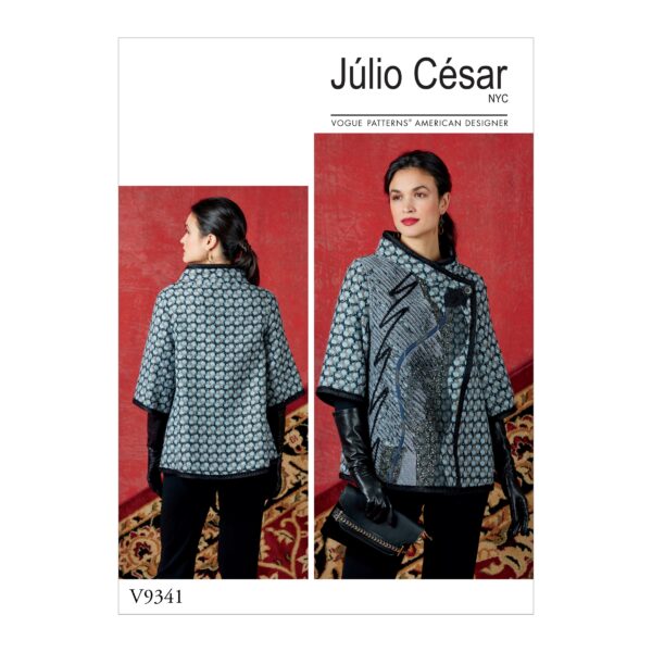 Vogue Schnittmuster V9341 - Jacke - diagonaler Verschluss