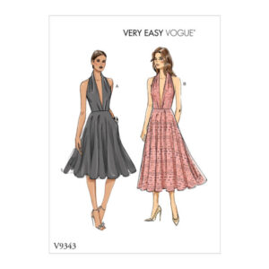 Vogue Schnittmuster V9343 - Kleid - bezauberndes Sommerkleid - ärmellos