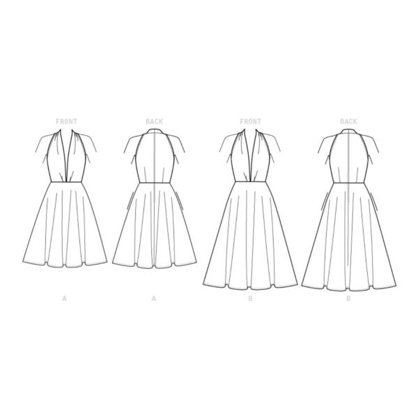 Vogue Schnittmuster V9343 - Kleid - bezauberndes Sommerkleid - ärmellos – Bild 5