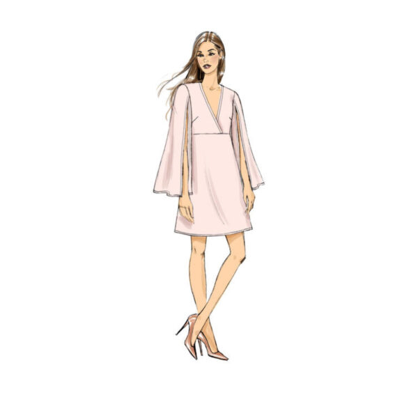 Vogue Schnittmuster V9344 - Kleid - kurzes Kleid mit angesetzter Taille – Bild 4