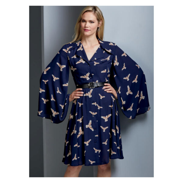 Vogue Schnittmuster V9345 - Kleid - Mantelkleid - durchgehende Knopfleiste – Bild 7