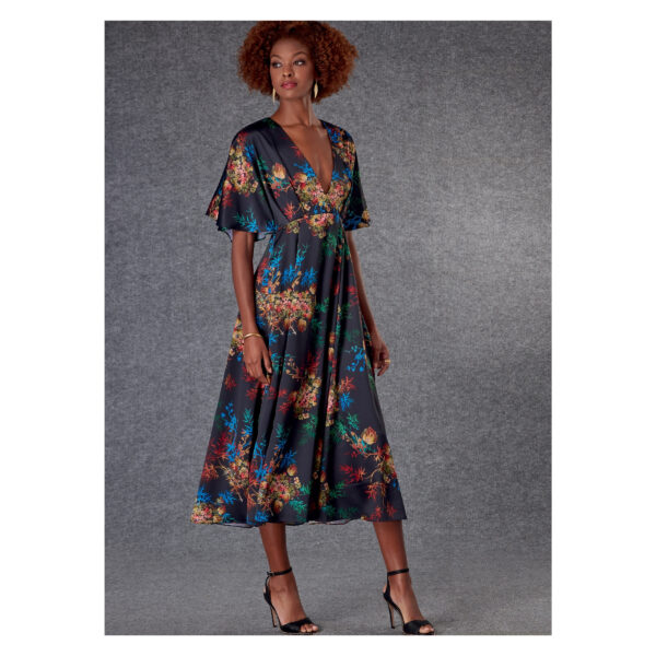 Vogue Schnittmuster V1801 - Kleid - Sommerkleid - weiter Arm - 2 Längen – Bild 2