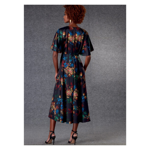 Vogue Schnittmuster V1801 - Kleid - Sommerkleid - weiter Arm - 2 Längen – Bild 5