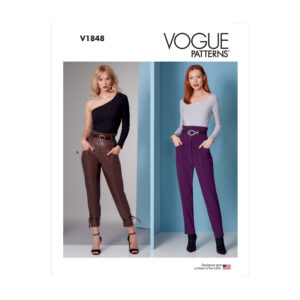 Vogue Schnittmuster V1848 - schmale Hose mit hohem Bund