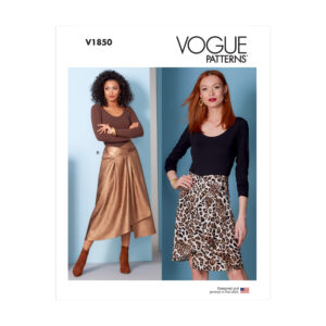 Vogue Schnittmuster V1850 - Wickelrock mit Sattel - zwei Längen