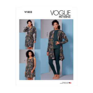 Vogue Schnittmuster V1852 - Kleid - Shirt mit Leggins - Jacke
