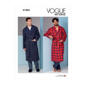 Vogue Schnittmuster V1855 - Morgenmantel für Herren - Bademantel - Hausmantel