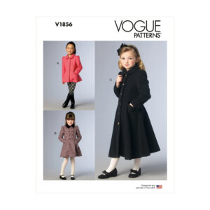 Vogue Schnittmuster V1856 - Kindermantel - Jacke - Doppelreiher