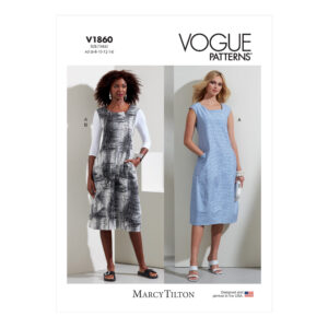 Vogue Schnittmuster V1860 - schlichtes Sommerkleid - Shirt