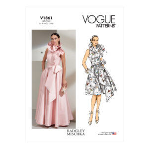 Vogue Schnittmuster V1861 - elegantes Kleid - Abendkleid mit großer Schleife