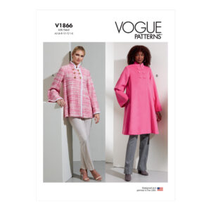 Vogue Schnittmuster V1866 - Jacke - Mantel - Schwinger