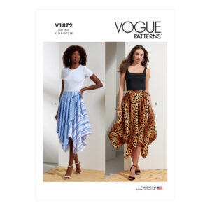 Vogue Schnittmuster V1872 - Rock - Wickelrock mit Zipfelabschluss