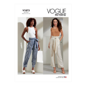 Vogue Schnittmuster V1873 - Sommerhose mit hohem Bund
