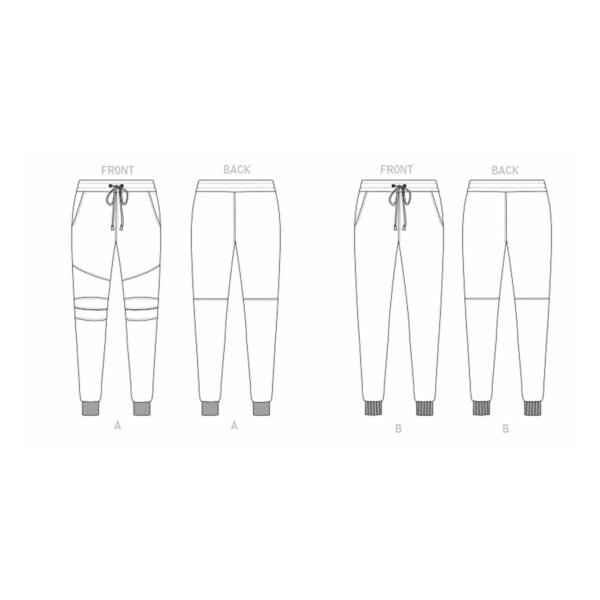 Vogue Schnittmuster V1854 - Jogginghose - Jogger - Freizeithose – Bild 7