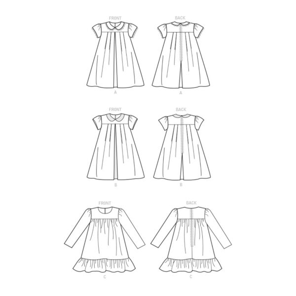 Vogue Schnittmuster V1857 - Kinderkleid - weit ausgestellt - Schwinger – Bild 6
