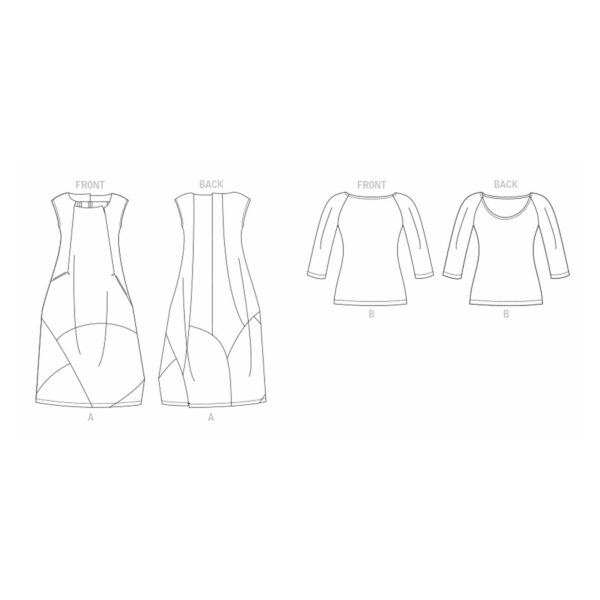 Vogue Schnittmuster V1860 - schlichtes Sommerkleid - Shirt – Bild 7