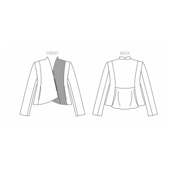 Vogue Schnittmuster V1865 - Jacke - Schösschenjacke - Schwinger – Bild 5