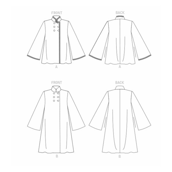 Vogue Schnittmuster V1866 - Jacke - Mantel - Schwinger – Bild 8