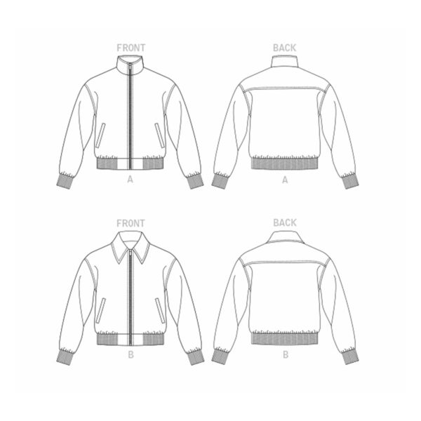 Vogue Schnittmuster V1877 - Jacke - sportlicher Blouson – Bild 9