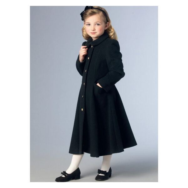 Vogue Schnittmuster V1856 - Kindermantel - Jacke - Doppelreiher – Bild 2