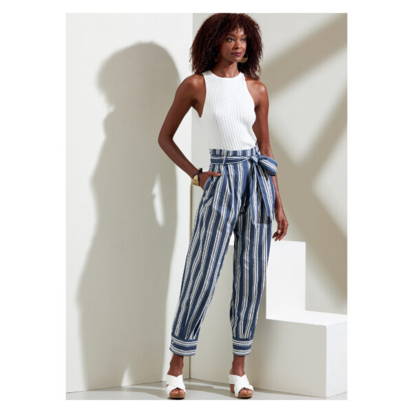 Vogue Schnittmuster V1873 - Sommerhose mit hohem Bund – Bild 2