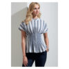 Vogue Schnittmuster V1874 - Bluse - stark tailliert - Langarm oder Kurzarm – Bild 2
