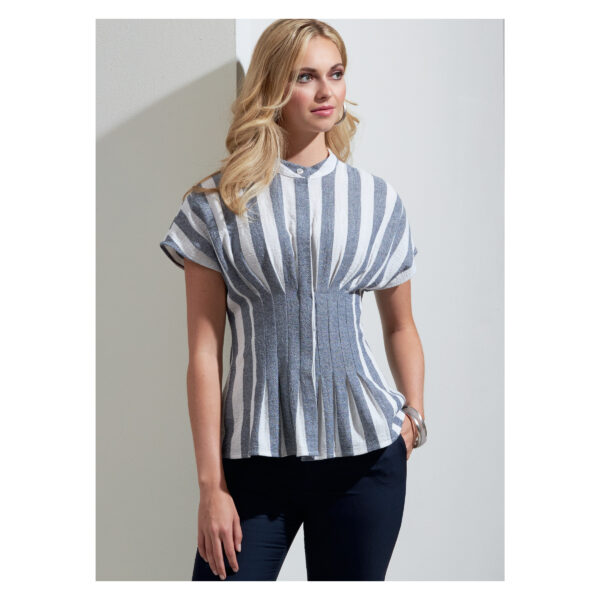 Vogue Schnittmuster V1874 - Bluse - stark tailliert - Langarm oder Kurzarm – Bild 2