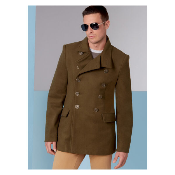 Vogue Schnittmuster V1853 - Herrenjacke - Doppelreiher - Kurzmantel – Bild 3