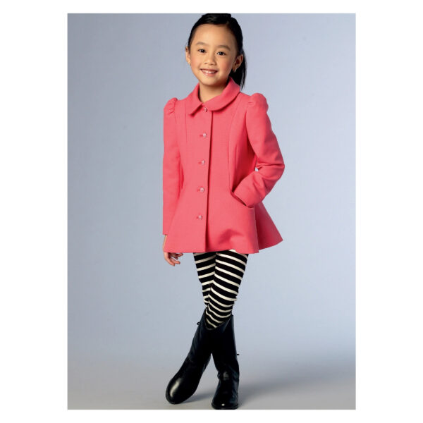 Vogue Schnittmuster V1856 - Kindermantel - Jacke - Doppelreiher – Bild 3