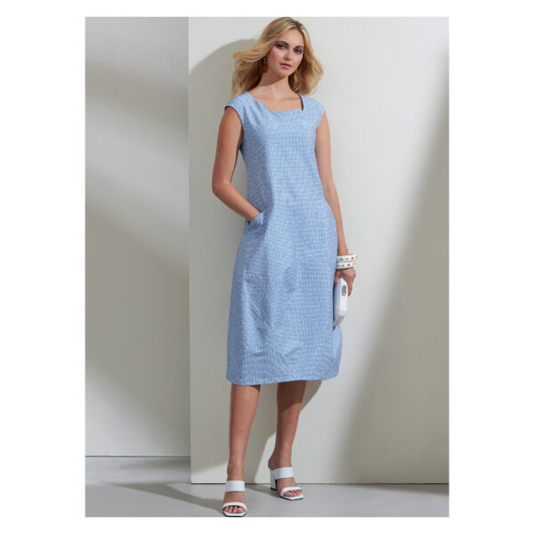 Vogue Schnittmuster V1860 - schlichtes Sommerkleid - Shirt – Bild 3