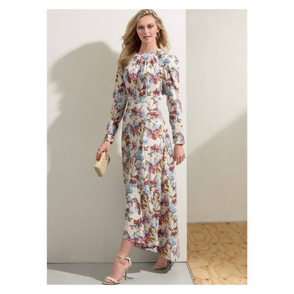 Vogue Schnittmuster V1862 - elegantes Kleid - mit Schärpeneinsatz vorn – Bild 3