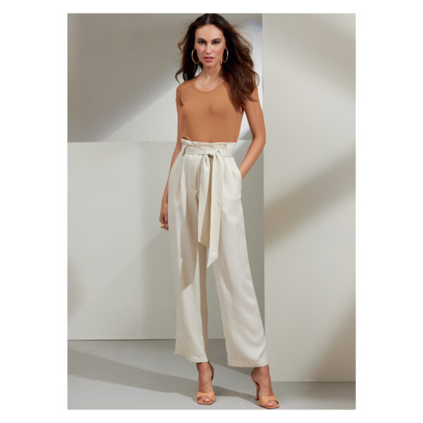 Vogue Schnittmuster V1873 - Sommerhose mit hohem Bund – Bild 3