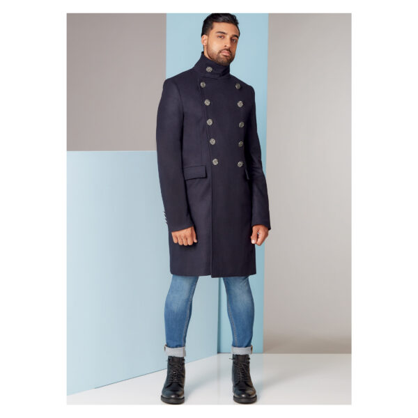 Vogue Schnittmuster V1853 - Herrenjacke - Doppelreiher - Kurzmantel – Bild 4