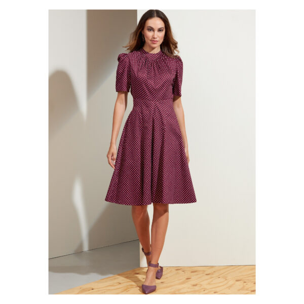 Vogue Schnittmuster V1862 - elegantes Kleid - mit Schärpeneinsatz vorn – Bild 4