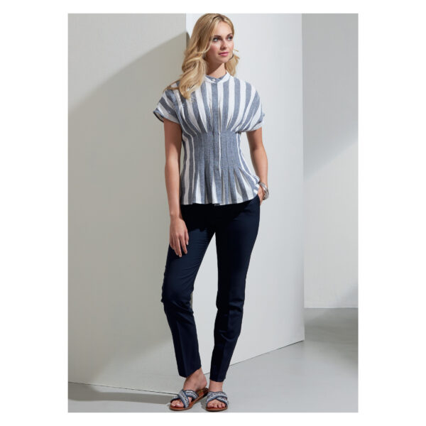 Vogue Schnittmuster V1874 - Bluse - stark tailliert - Langarm oder Kurzarm – Bild 4