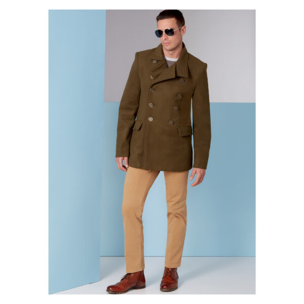 Vogue Schnittmuster V1853 - Herrenjacke - Doppelreiher - Kurzmantel – Bild 5