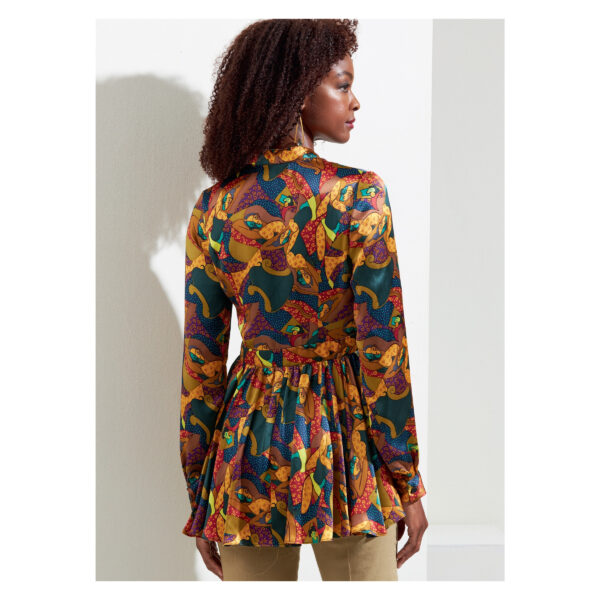 Vogue Schnittmuster V1875 - Bluse - mit Schösschen und Puffärmel – Bild 5