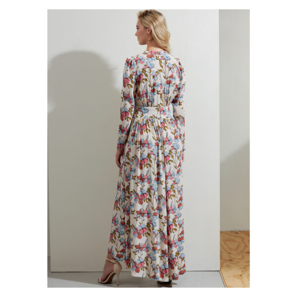 Vogue Schnittmuster V1862 - elegantes Kleid - mit Schärpeneinsatz vorn – Bild 6