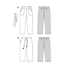 Burda Style Schnittmuster Nr. 6218 - Hose - gerade Form - aufgesetzte Taschen – Bild 9