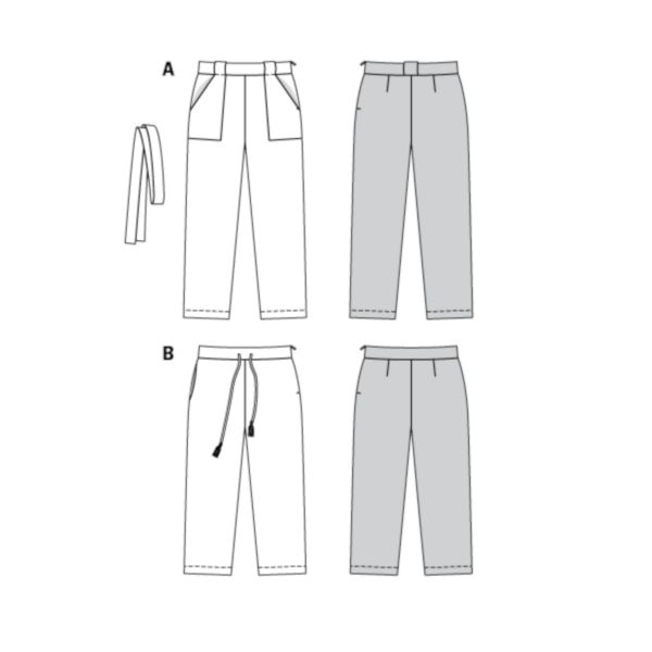 Burda Style Schnittmuster Nr. 6218 - Hose - gerade Form - aufgesetzte Taschen – Bild 9