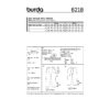 Burda Style Schnittmuster Nr. 6218 - Hose - gerade Form - aufgesetzte Taschen – Bild 8