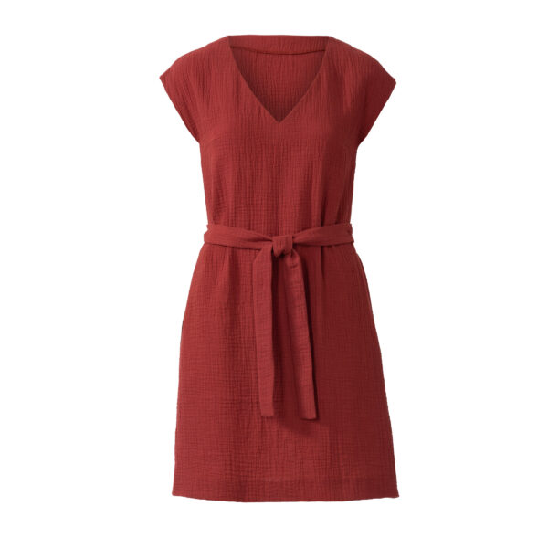 Burda Style Schnittmuster Nr. 6221 - Kleid - ärmellos - V-Ausschnitt mit Volant – Bild 3