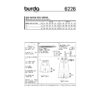 Burda Style Schnittmuster Nr. 6226 - Bermudas - Culotte Hose - Bundfalten – Bild 8