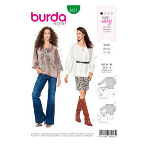 Burda Style Schnittmuster Nr. 6227 - Bluse - Carmenbluse - Banddurchzug